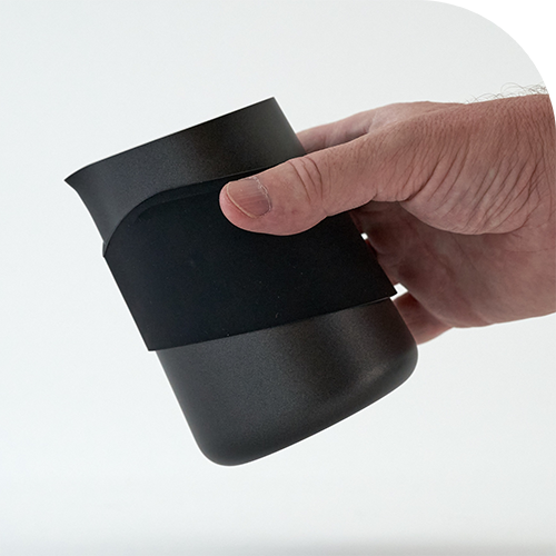 Flowtip milk jug, handleless, black