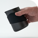 Flowtip milk jug, handleless, black