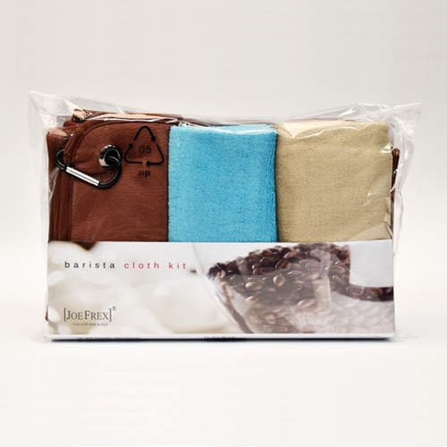 JoeFrex barista kit panos de limpeza