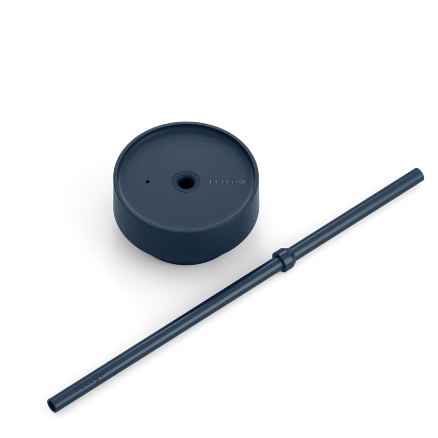 Fellow Carter Cold Lid + Straw (Stone Blue)